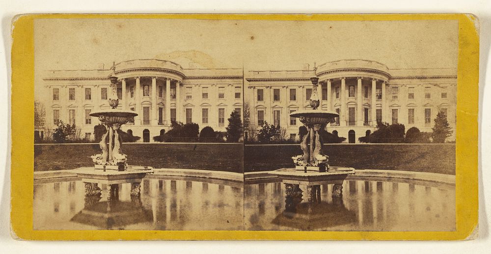 South Front of the White House, Fountain in the foreground. [Washington, D.C.] by Edward and Henry T Anthony and Co