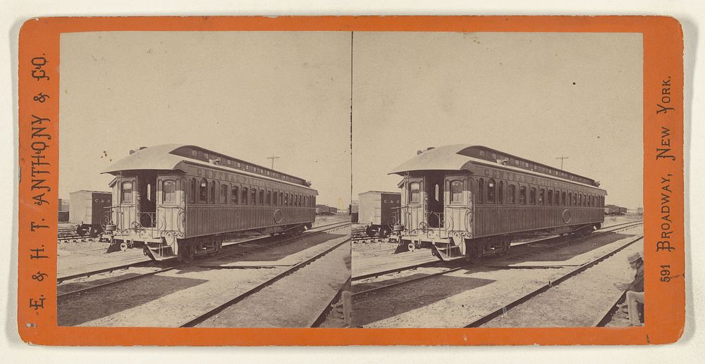 Silver Palace Car. Central Pacific Rail Road. by Edward and Henry T Anthony and Co
