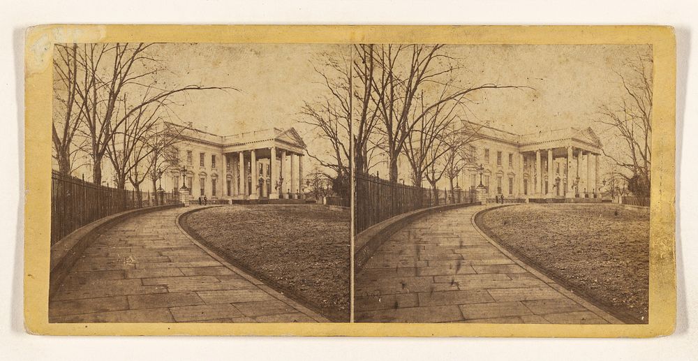 North Front of the White House. [Washington, D.C.] by Edward and Henry T Anthony and Co