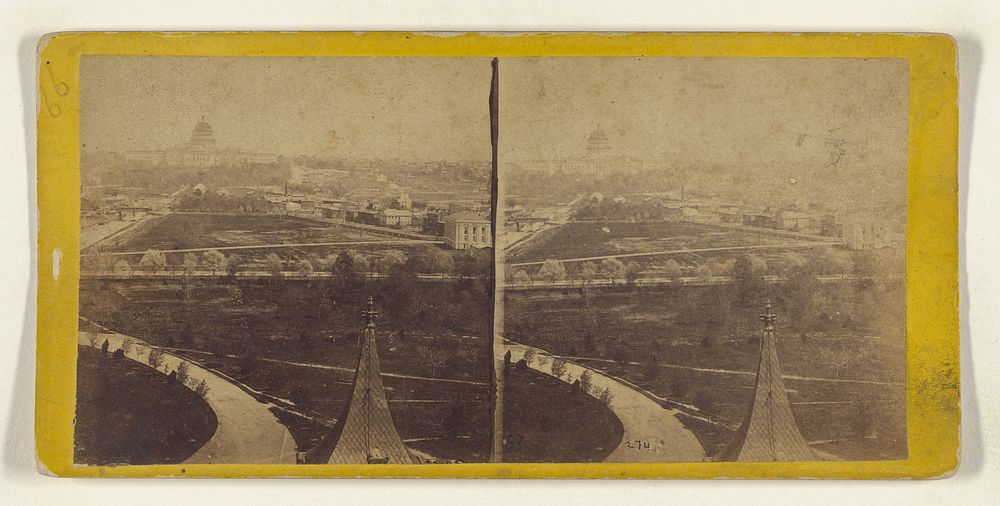 View of Washington from the Smithsonian Institute. [Washington, D.C.] by Edward and Henry T Anthony and Co