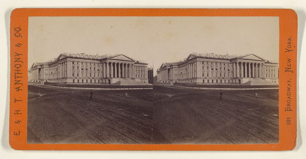 The U.S. Treasury from the South West. [Washington, D.C.] by Edward and Henry T Anthony and Co