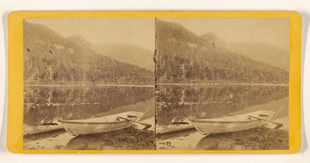 Eagle Cliff, from the Outlet of Echo Lake. [White Mountain - Franconia Range.] by Edward and Henry T Anthony and Co