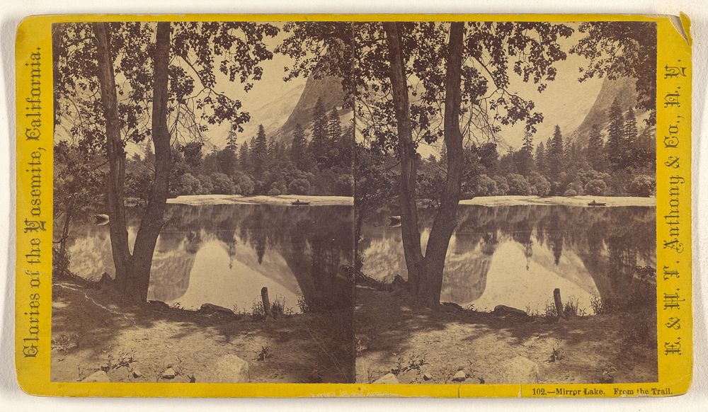 Mirror Lake. From the Trail. [Yosemite] by Edward and Henry T Anthony and Co