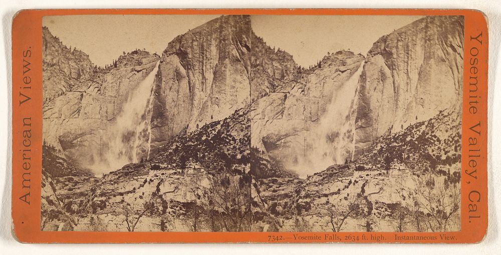 Yosemite Falls, 2634 ft. high. Instantaneous View. by Edward and Henry T Anthony and Co