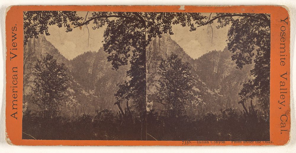 Indian Canyon. From under the Oaks. [Yosemite] by Edward and Henry T Anthony and Co