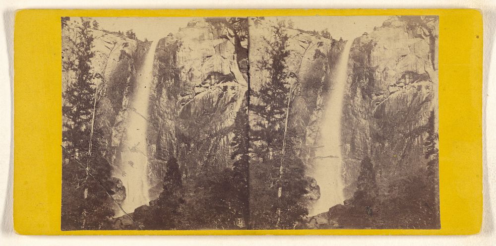 The Bridal Veil, 937 feet high. Near View. [Yosemite] by Edward and Henry T Anthony and Co