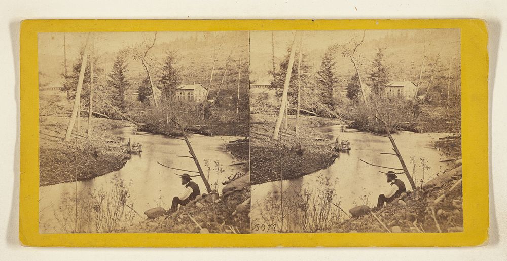 Looking up Starucca Creek. [Erie Rail Road]. by Edward and Henry T Anthony and Co