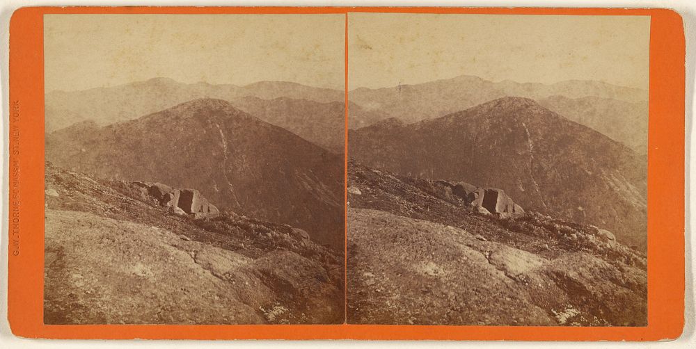 Looking east from Summit of Marcy [Upper Hudson and Adirondack Mountains] by Elias Olcott Beaman