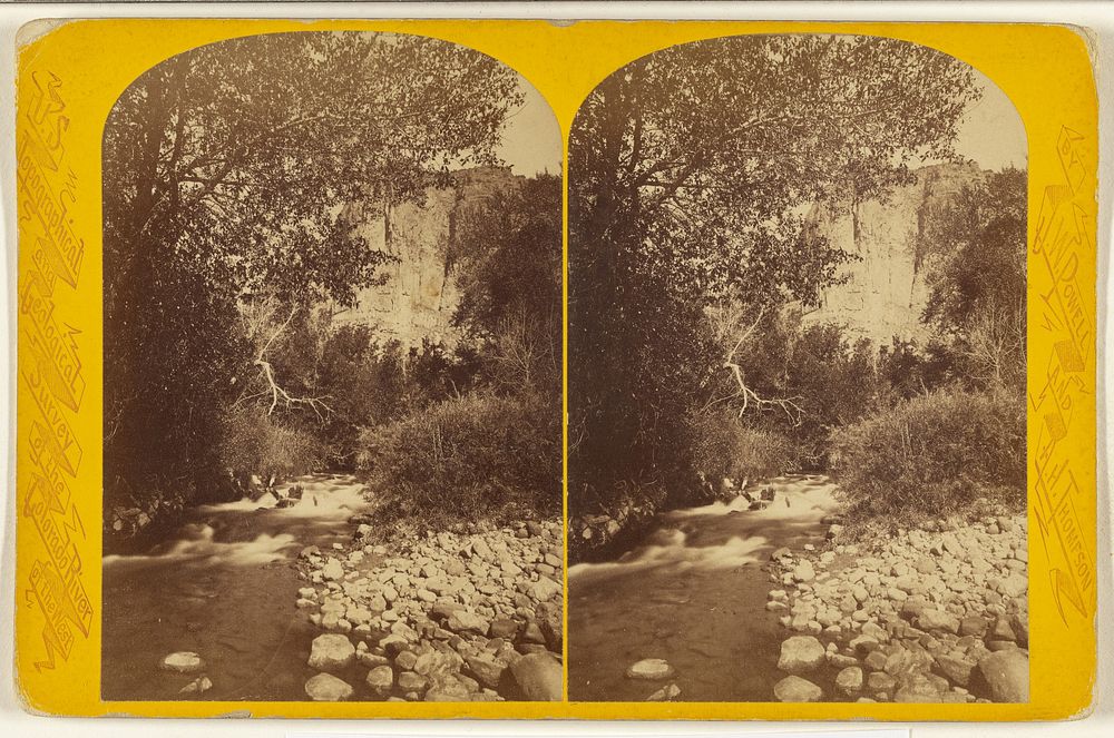 Mouth of Bishop's Creek. This canon is 12 1/4 miles in length and 2,800 feet deep. [Green River. Whirlpool Canon.] by Elias…