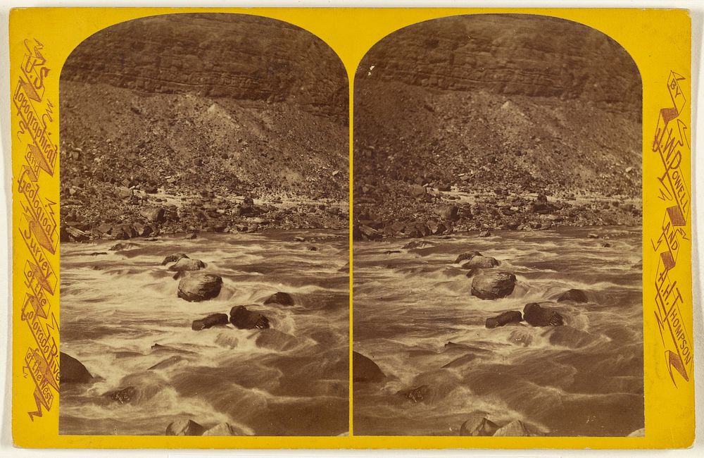One of the Rapids. This canon is 40 3/4 miles long and from 1,500 to 3,000 feet deep. [Colorado River. Cataract Canon.] by…