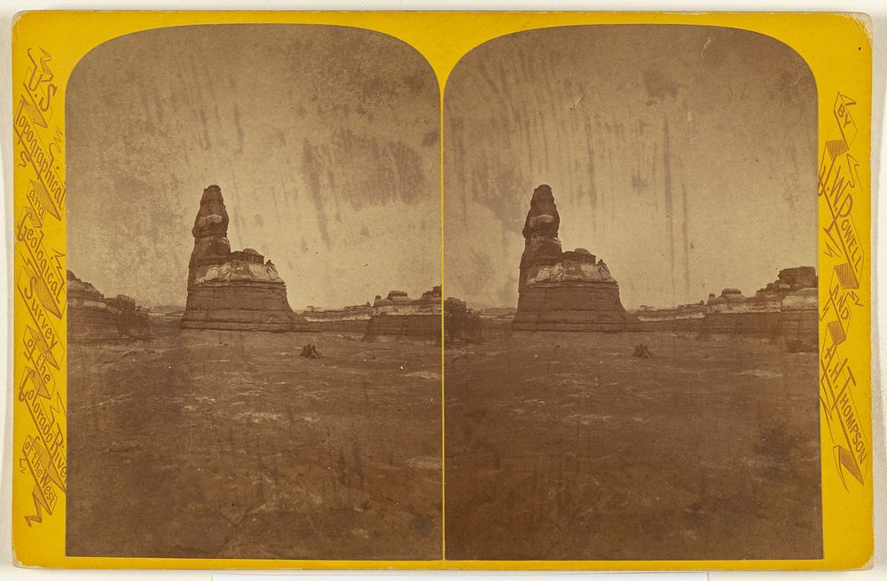 Shin-Ou-Av Too-Weap. This canon is 36 1/2 miles long and from 500 to 1,500 feet deep. [Green River] by Elias Olcott Beaman