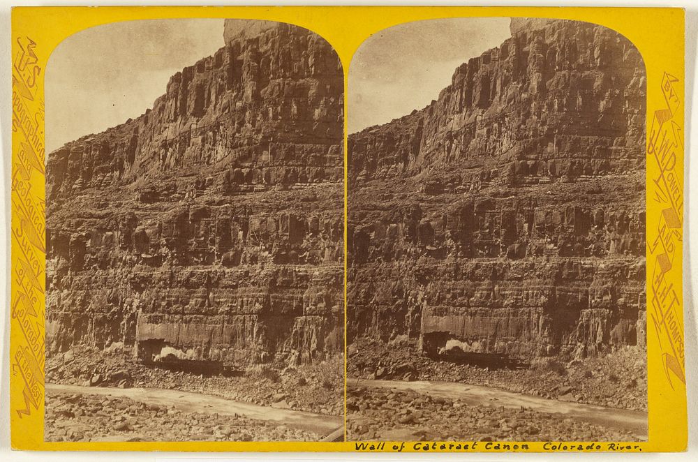 View of the Wall. This canon is 40 3/4 miles long and from 1,500 to 3,000 feet deep. [Colorado River. Cataract Canon.] by…