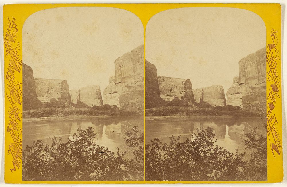 Trinalcove. This canon is 55 1/2 miles long and from 300 to 2,000 feet deep. [Green River. Labyrinth Canon.] by Elias Olcott…