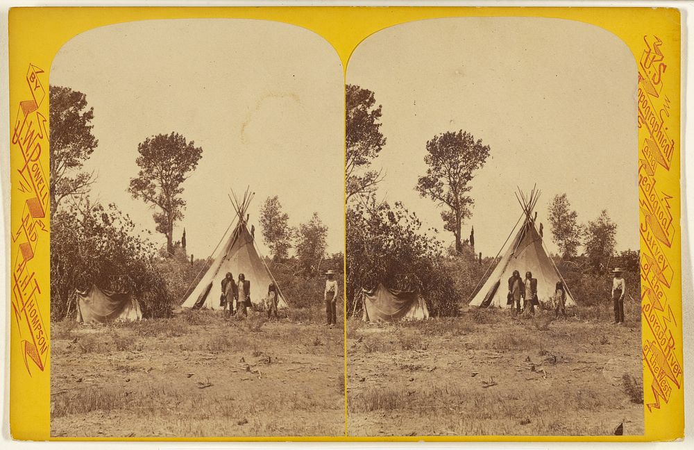 Indian Lodge. U-In-Ta Utes. Living in the U-in-ta Valley, on the Western Slope of the Wasatch Mountains, in Utah. by Elias…