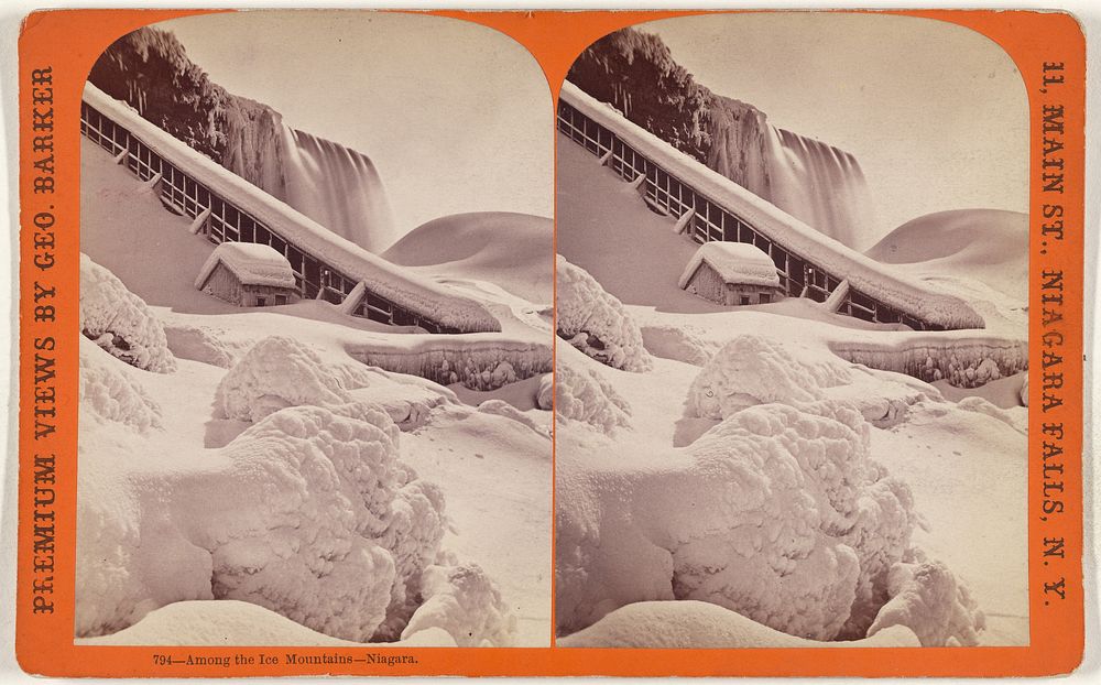 Among the Ice Mountain - Niagara. by George Barker