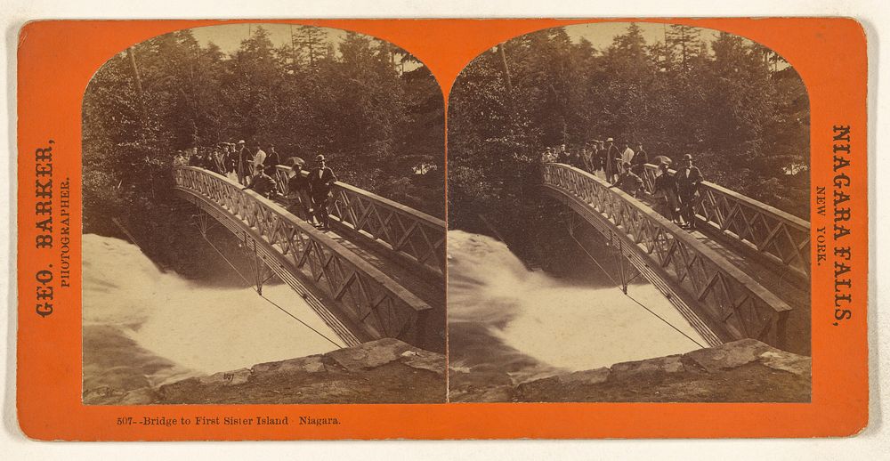 Bridge to First Sister Island - Niagara. by George Barker