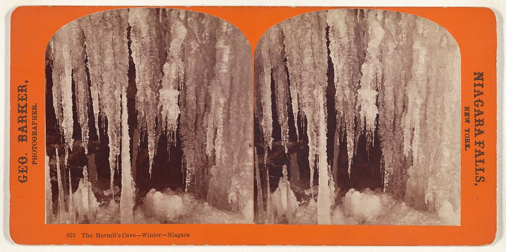 The Hermit's Cave - Winter - Niagara by George Barker