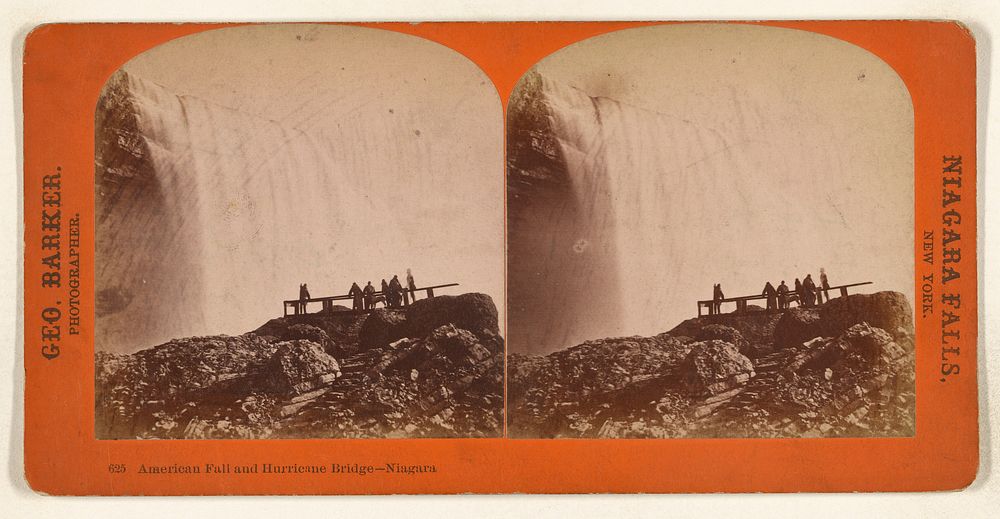 American Fall and Hurricane Bridge - Niagara by George Barker