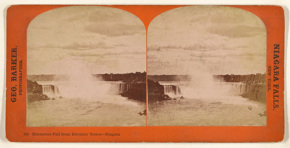 Horseshoe Fall from Elevator Tower - Niagara by George Barker