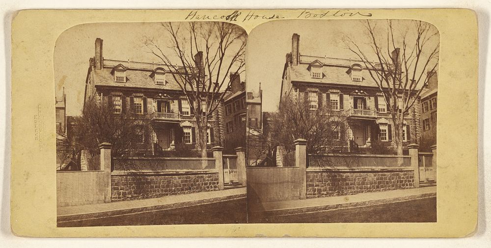 The Hancock House. Boston, Mass. by Deloss Barnum