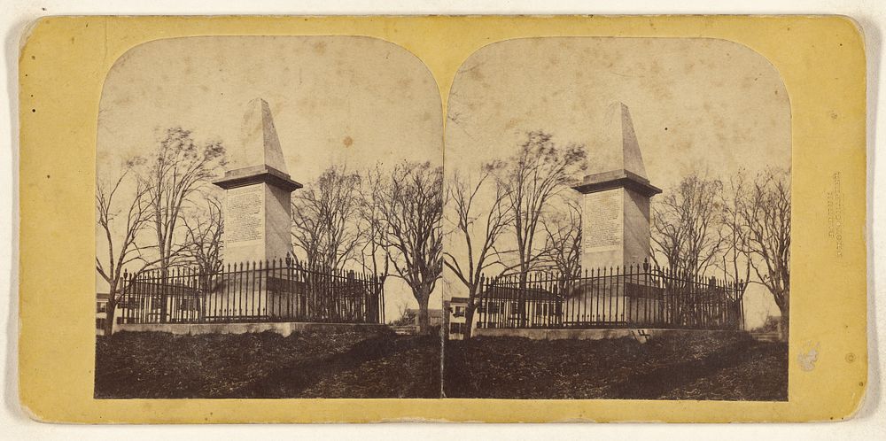 The Monument. Lexington, Mass. by Deloss Barnum