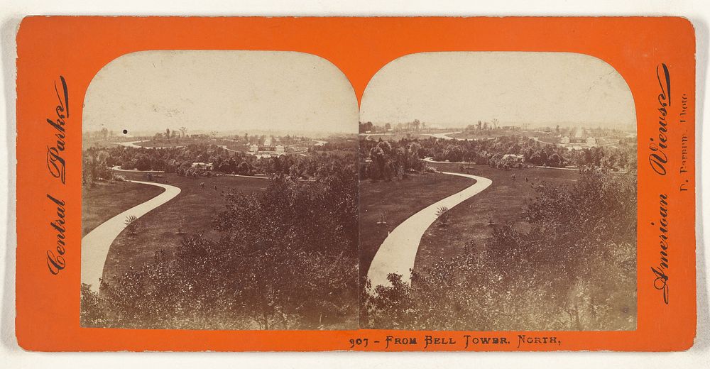 From Bell Tower, North, Central Park. by Deloss Barnum