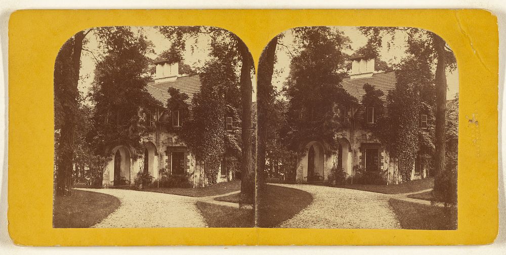 Sunny Side Irvington, Hudson River, Residence of Washington Irving by Deloss Barnum