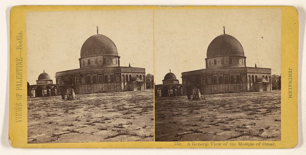 A General View of the Mosque of Omar. Jerusalem. by Félix Bonfils