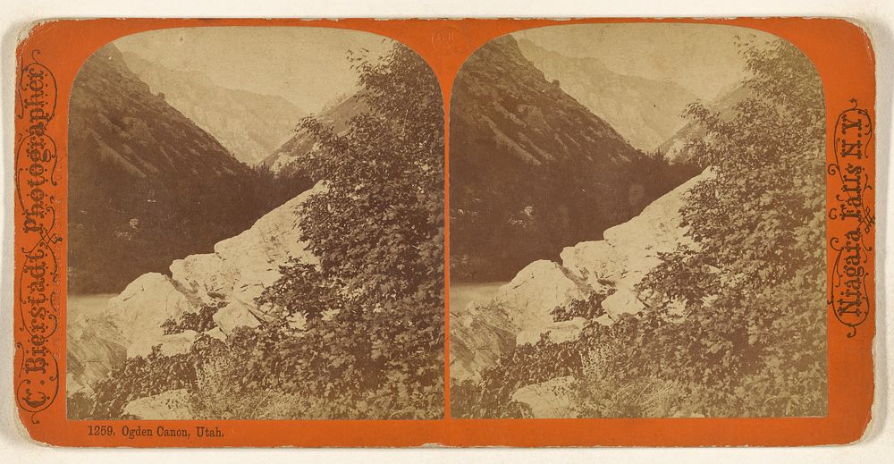 Ogden Canon, Utah. by Charles Bierstadt