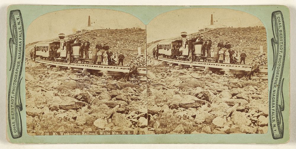 Mt. Washington Railroad, White Mts., N.H. by Charles Bierstadt