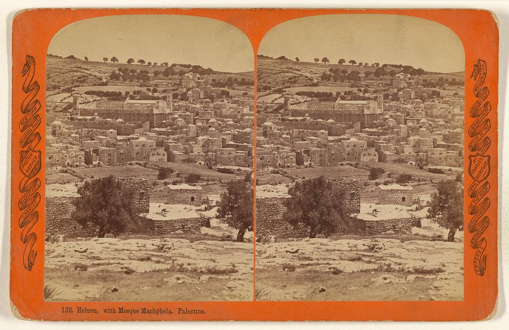 Hebron, with Mosque Machphela. Palestine. by Charles Bierstadt