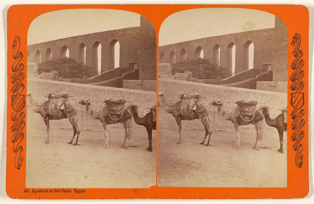 Aqueduct at Old Cairo. Egypt. by Charles Bierstadt