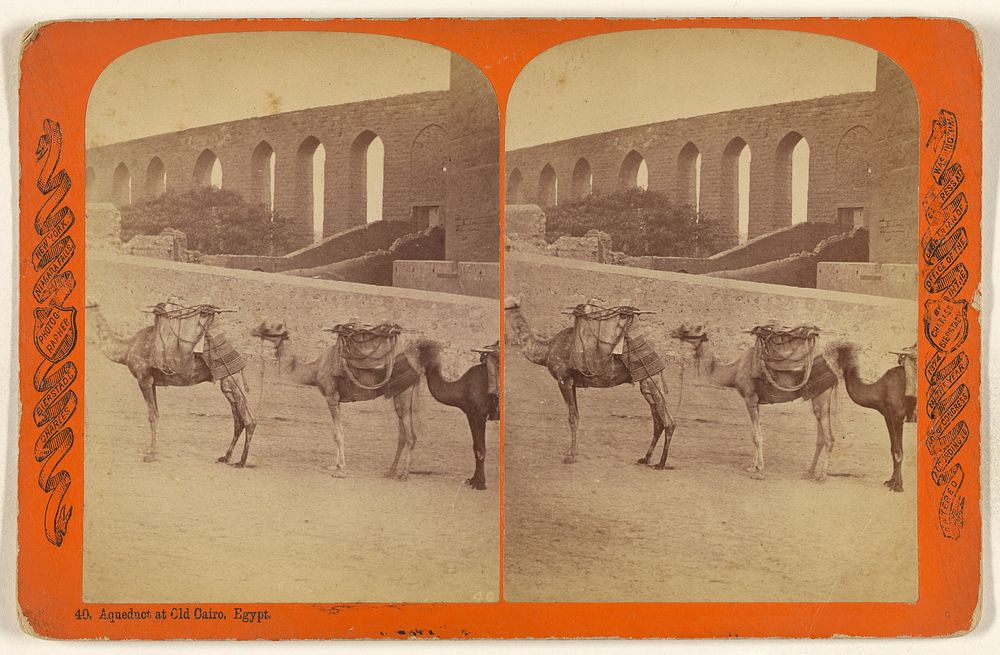 Aqueduct at Old Cairo. Egypt. by Charles Bierstadt
