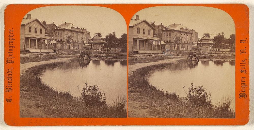 High Rock Spring & Bathing House by Charles Bierstadt