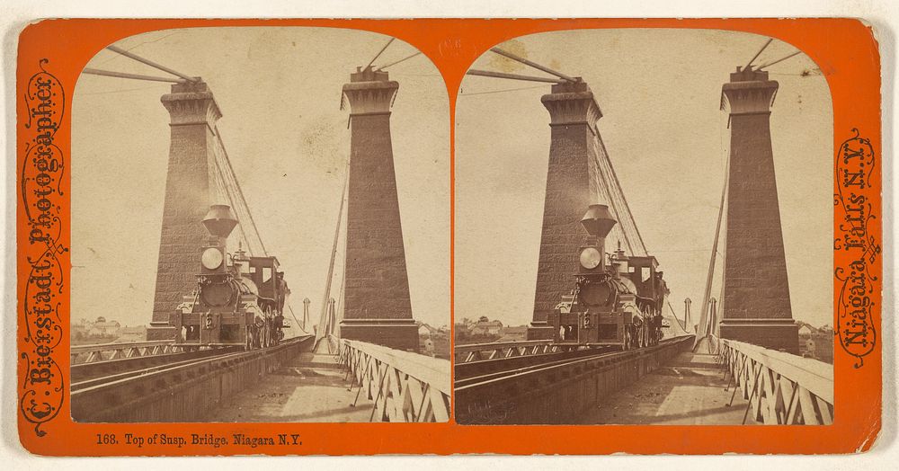 Top of Susp. Bridge, Niagara N.Y. by Charles Bierstadt