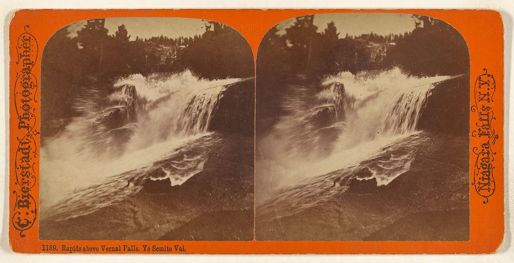 Rapids above Vernal Falls, Yo Semite Val. by Charles Bierstadt