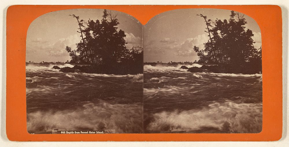 Rapids from Second Sister Island. by Charles Bierstadt
