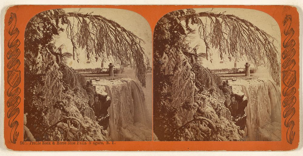 Profile Rock & Horse Shoe Falls, Niagara N.Y. by Charles Bierstadt