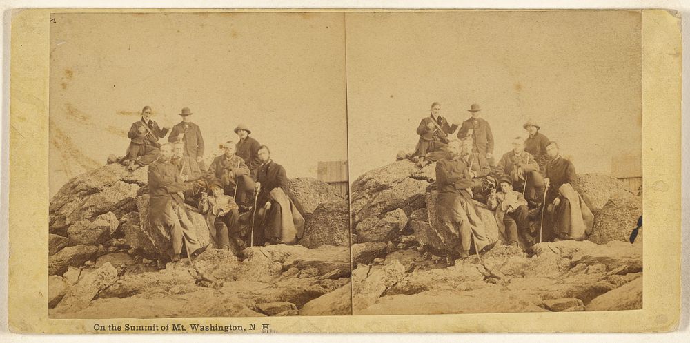 On the Summit of Mt. Washington, N.H. by Edward Bierstadt