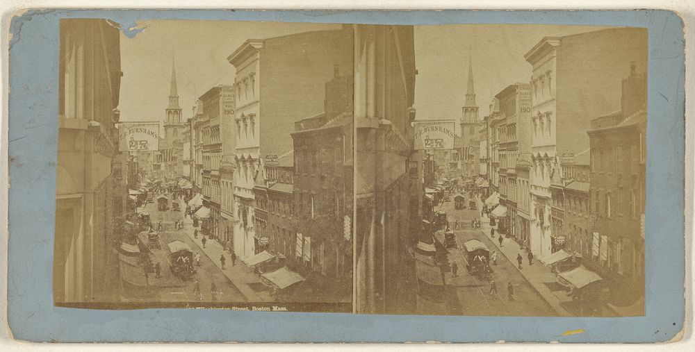 Washington Street, Boston, Mass. by Edward Bierstadt