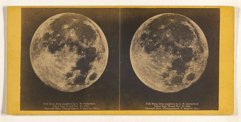 Full Moon, from negatives by L.M. Rutherford. Taken Sept. 15 and Nov. 13, 1864. by Lewis M Rutherfurd and Edward Bierstadt