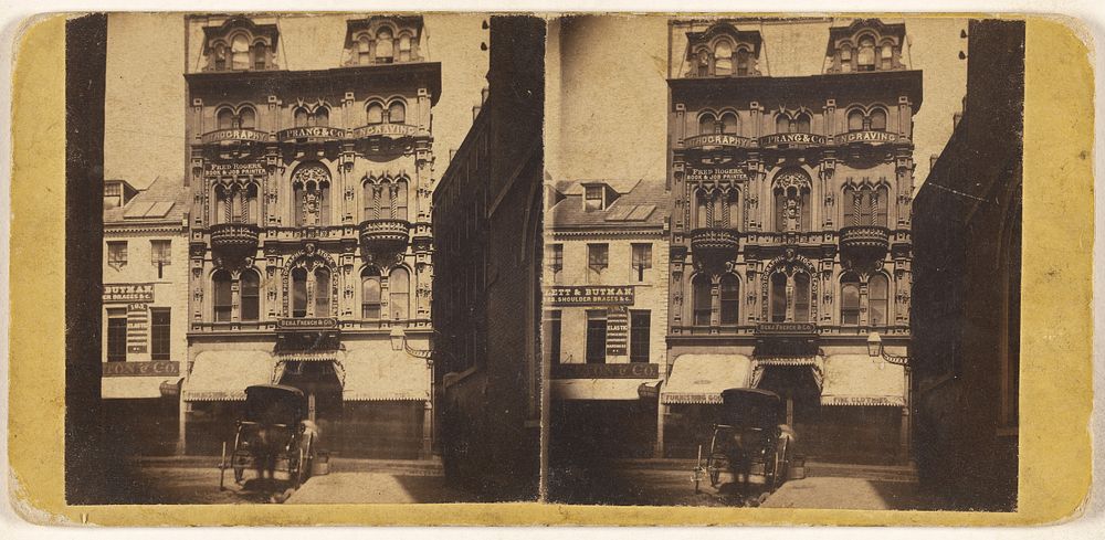 View of Photographic Stock Depot building by Edward Bierstadt