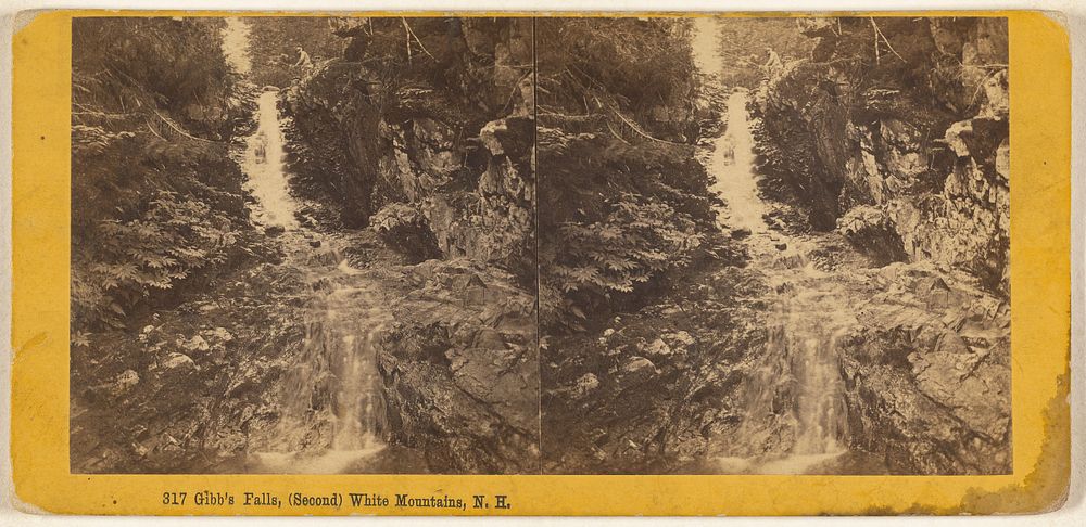 Gibb's Falls, (Second) White Mountains, N.H. by Edward Bierstadt