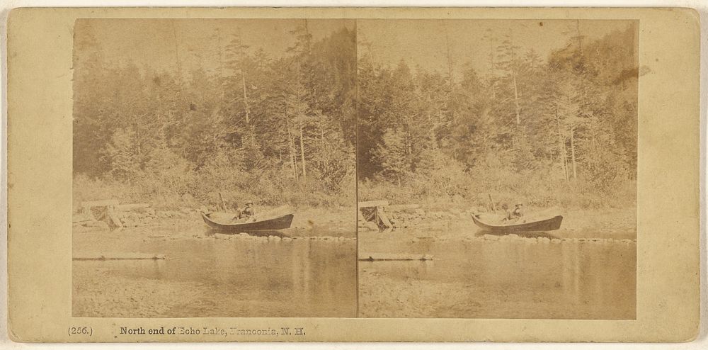 North end of Echo Lake, Franconia, N.H. by Edward Bierstadt