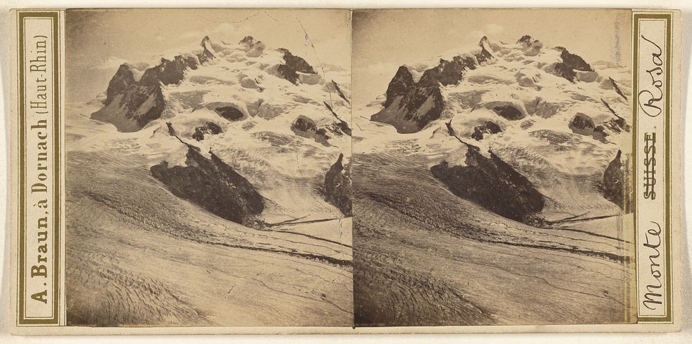 Alpes Italo-Valaisanes. Mont Rose. by Adolphe Braun