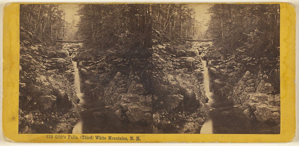 Gibb's Falls, (Third) White Mountains, N.H. by Edward Bierstadt