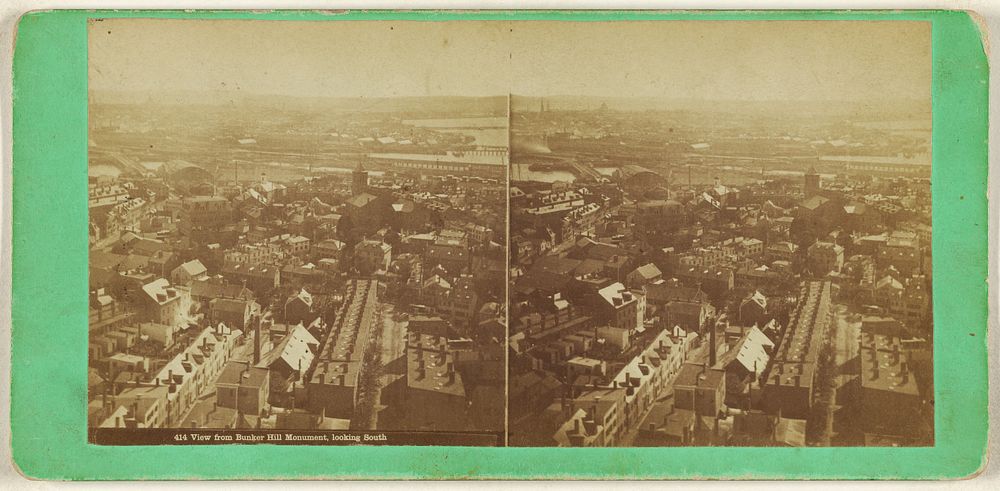 View from Bunker Hill Monument, looking South. by Edward Bierstadt