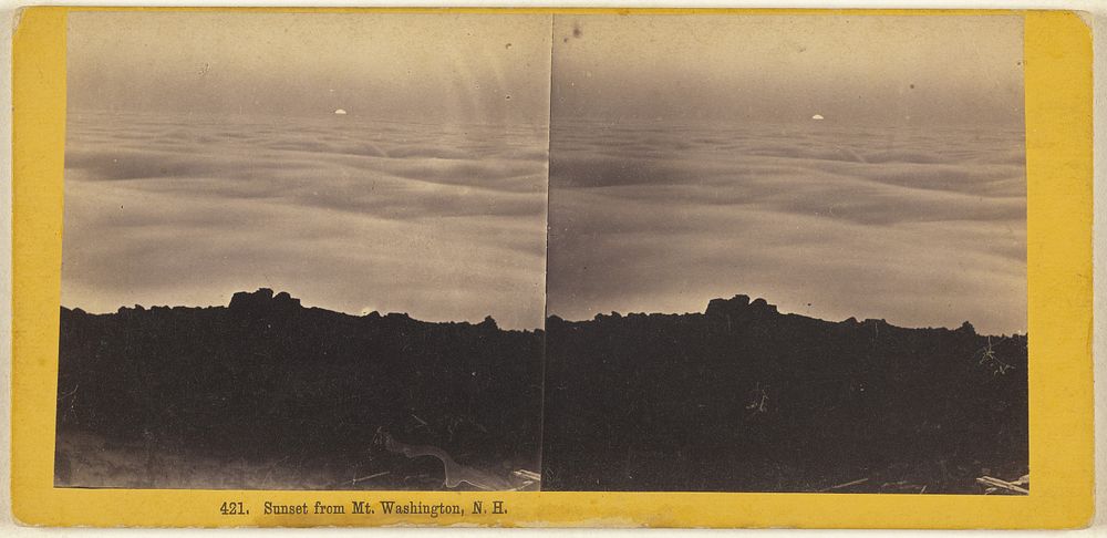 Sunset from Mt. Washington, N.H. by Edward Bierstadt