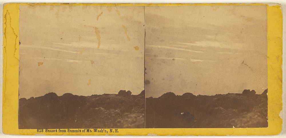 Sunset from Summit of Mt. Wash'n, N.H. by Edward Bierstadt