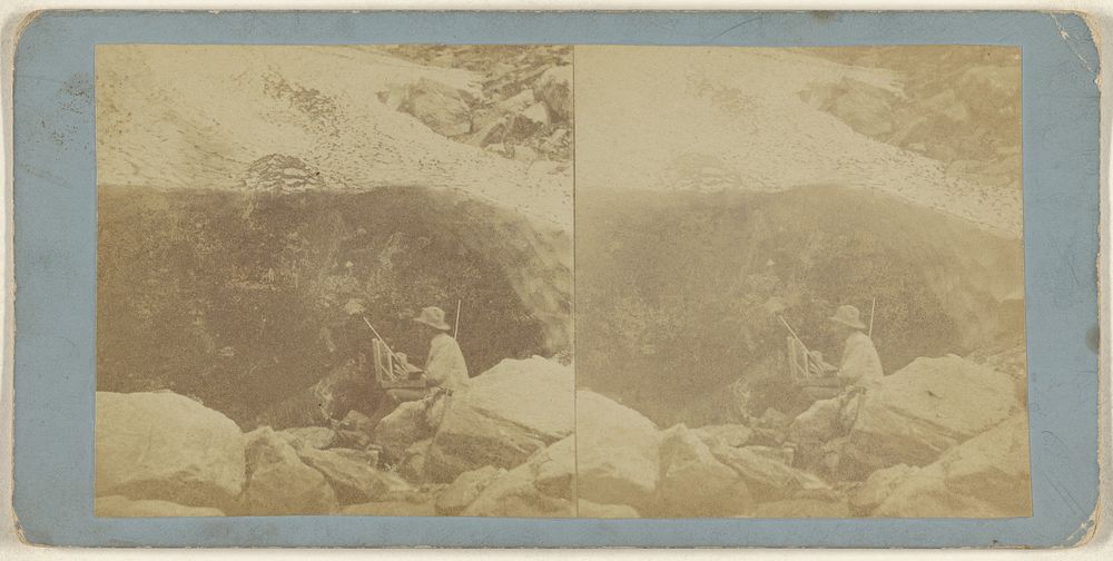 Looking into Snow Arch, Tuckerman's Ravine, N.H. by Edward Bierstadt